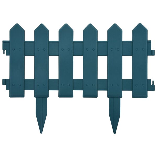 vidaXL Nurmikonreunukset 25 kpl vihre&auml; 10 m PP