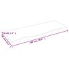 vidaXL Kylpyhuoneen työtaso t.ruskea 100x40x(2-4)cm käsitelty täyspuu
