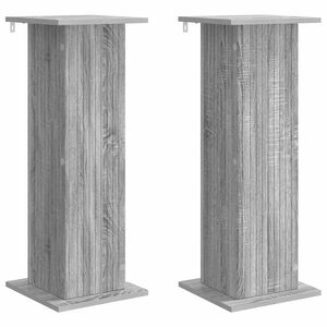 vidaXL Kasviteline 2 pcs Harmaa sonoma 30,5 x 30 x 80,5 cm