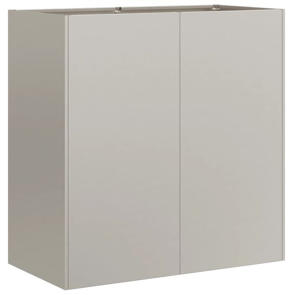 vidaXL Kukkalaatikko ruoste 80x40x80 cm s&auml;&auml;nkest&auml;v&auml; ter&auml;s