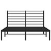 vidaXL Metallinen s&auml;ngynrunko p&auml;&auml;dyll&auml; musta 120x190 cm