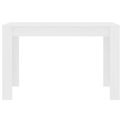 vidaXL Ruokapöytä valkoinen 120x60x76 cm tekninen puu