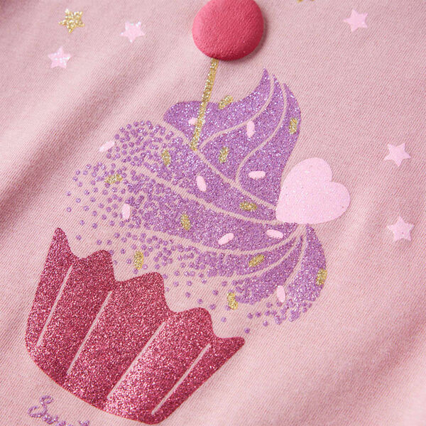 Lasten pitk&auml;hihainen T-paita vaaleanpunainen 140