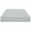 vidaXL Kelluvat sein&auml;hyllyt 2 kpl betoninharmaa 40x23x3,8 cm MDF
