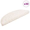 vidaXL Porrasmatot 30 kpl 56x17x3 cm Valkoinen Puolipy&ouml;re&auml;