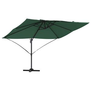 vidaXL Aurinkovarjo 351 x 250 x 260 cm Polyesteri ja alumiini Vihre&auml;