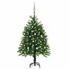vidaXL Tekojoulukuusi palloilla esivalaistu 120 cm vihre&auml;