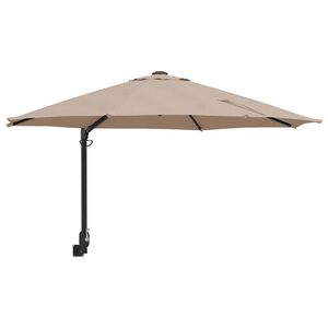 vidaXL Puutarhavarjo 248 x 248 x 148 cm Polyesteri ja ter&auml;s Taupe