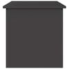 vidaXL Ulkos&auml;ilytyslaatikko Musta 55 x 50,5 x 50 cm Ter&auml;s