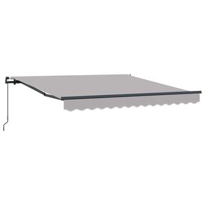 vidaXL Vedett&auml;v&auml; markiisi Vaaleanharmaa 350 x 250 cm