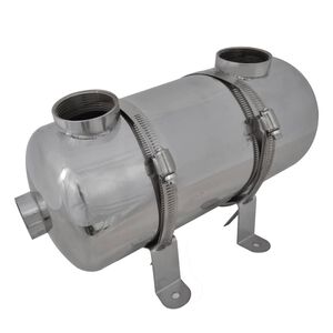 vidaXL Uima-altaan l&auml;mm&ouml;nvaihdin 355 x 134 mm 40 kW