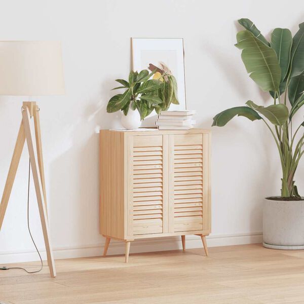 vidaXL Kaapin Ovet S&auml;leikk&ouml; Design 2 kpl 61,5x29,5cm massiivipuu m&auml;nty