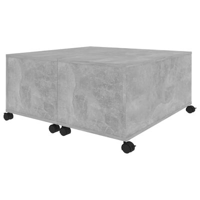 vidaXL Sohvapöytä betoninharmaa 75x75x38 cm lastulevy