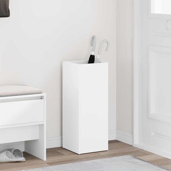 vidaXL Aurinkovarjojalusta Valkoinen 25 x 24,5 x 64 cm Tekninen puu