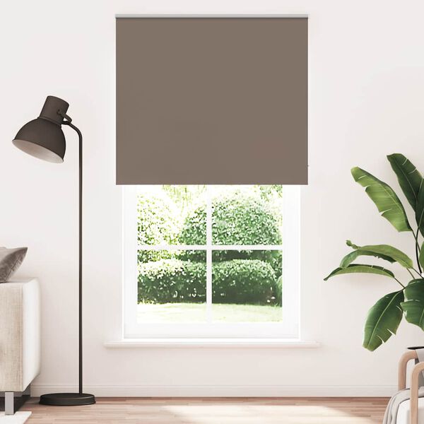 vidaXL Rullaverho Blackout kahvi 140x230 cm Kankaan leveys 136,6 cm