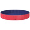 vidaXL Koiran Uima-allas &Oslash;200 x 30 cm Paksu PVC Punainen