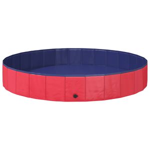 vidaXL Koiran Uima-allas &Oslash;200 x 30 cm Paksu PVC Punainen