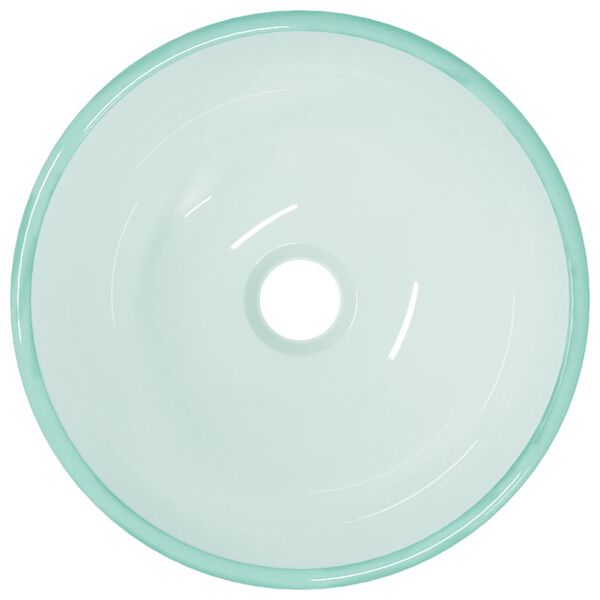 vidaXL Pesuallas karkaistu lasi 30x12 cm himmeä