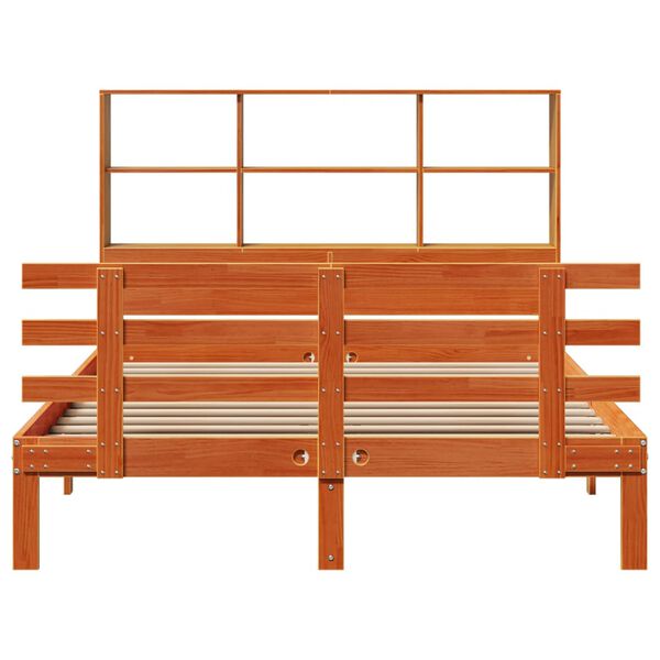 vidaXL S&auml;nky kirjahyllyll&auml; ei patjaa vahanrusk. 150x200 cm t&auml;ysi m&auml;nty