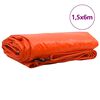 vidaXL Pressu 650g / m&sup2; Oranssi 1,5 x 6 m Kangas PVC-pinnoitteella