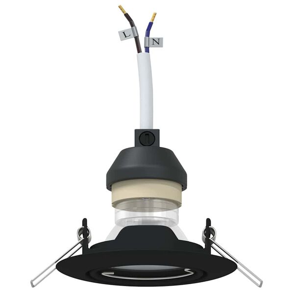 vidaXL Kohdevalo 12 pcs Musta 9 x 9 x 2.5 cm Metalli