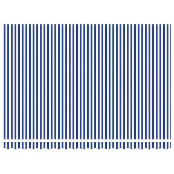 vidaXL Vetoutuva markiisi Sininen ja valkoinen 450 &times; 300 cm