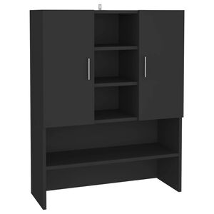 vidaXL Pesukonekaappi musta 70,5x25,5x90 cm