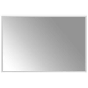 vidaXL LED kylpyhuonemirror L&auml;pin&auml;kyv&auml; 90 x 60 cm karkaistu lasi