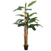 vidaXL Tekokasvi banaanipuu 19 lehte&auml; 180 cm vihre&auml;