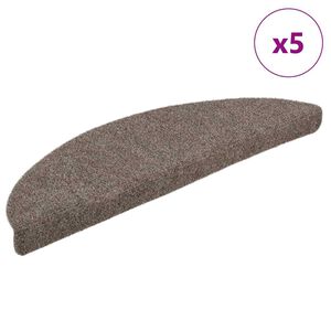vidaXL Porrasmatot itseliimautuvat 5 kpl 56x17x3 cm beige puolipy&ouml;re&auml;