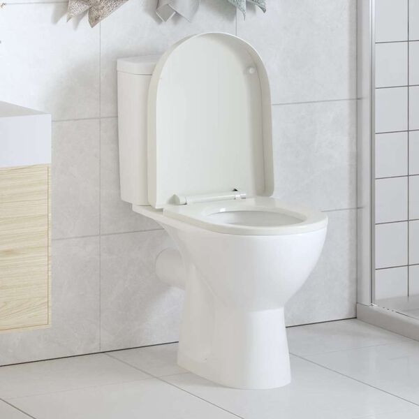 Valkoinen soft-close WC-istuin neli&ouml;