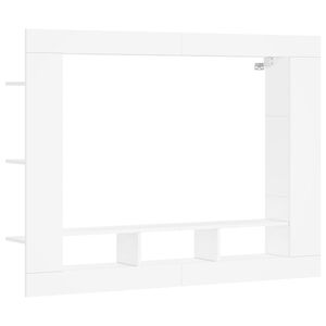 vidaXL TV-taso valkoinen 152x22x113 cm tekninen puu
