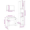 vidaXL 3-osainen Kylpyhuoneen kalustesarja savutammi tekninen puu