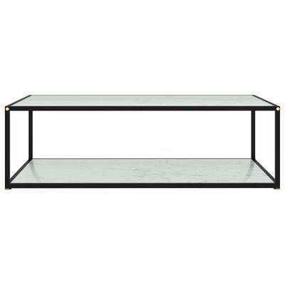 vidaXL Sohvapöytä valkoinen 120x60x35 cm karkaistu lasi