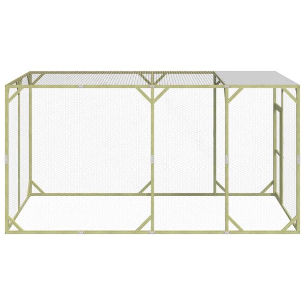 vidaXL Kanankoppi 200x400x200 cm kyll&auml;stetty t&auml;ysi m&auml;nty