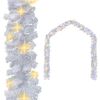 vidaXL Jouluk&ouml;ynn&ouml;s LED-valoilla 5 m valkoinen