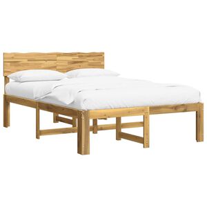 vidaXL Parivuodekehys p&auml;&auml;dyn kanssa ROSTOCK valkoinen 140 x 190 cm