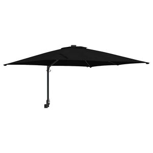 vidaXL Puutarhavarjo Musta 248,5 x 247,5 x 160 cm Polyesteri ja ter&auml;s
