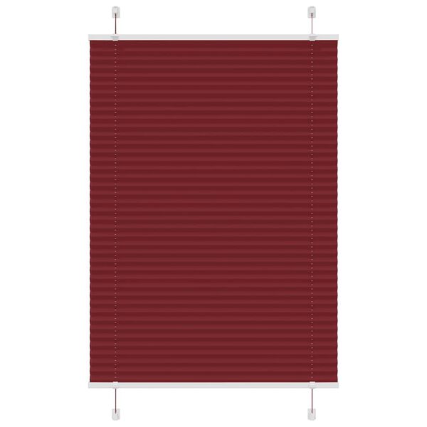 vidaXL laskostettu Blind Bordeaux Red 95x150 cm Kankaan leveys