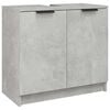 vidaXL Kylpyhuoneen kaappi betoninharmaa 64,5x33,5x59 cm tekninen puu