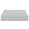 vidaXL Kelluva sein&auml;hylly betoninharmaa 23x23,5x3,8 cm MDF