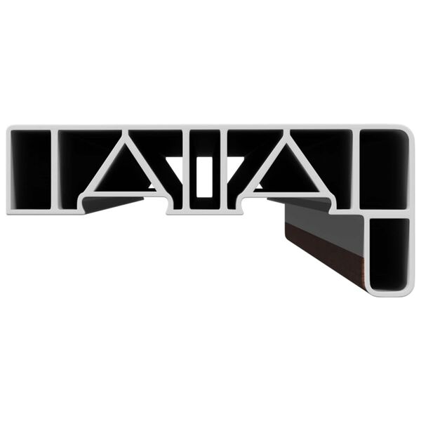 vidaXL Ikkunakynnys Ruskea Puu 80 x 15 x 4,5 cm Polyvinyylikloridi