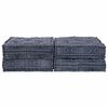 vidaXL Modulaarinen sohva 2 pcs Indigo Print 140 x 70 x 36 cm kangas