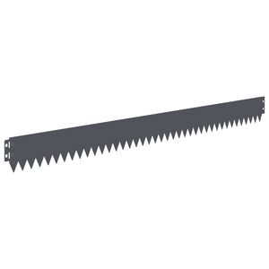 vidaXL Nurmireunus 50 pcs 103 x 10 cm Ter&auml;s Antrasiitti