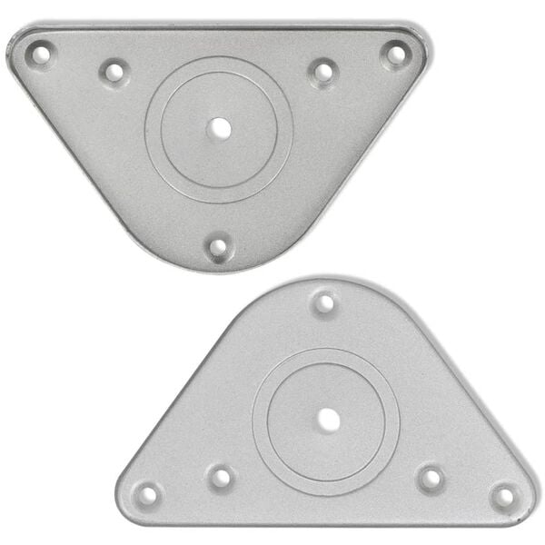 4 korkeussäädettävää pöydänjalkaa Harjattu nikkeli 1100 mm