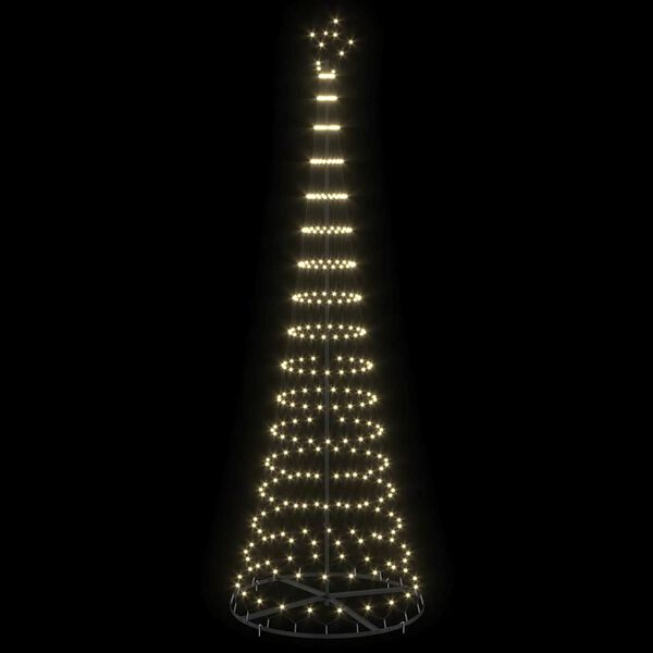 vidaXL LED-joulupuu Lämpimän Valkoinen 100.5 x 100.5 x 302.5 cm