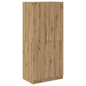 vidaXL Vaatekaappi k&auml;sity&ouml;l&auml;inen tammi 90x52x200 cm tekninen puu