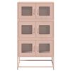 vidaXL Highboard Pinkki 68x39x123 cm Teräs