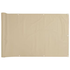 vidaXL Parvekkeen suoja Oxford-kangas 75x600 cm Beige