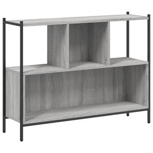 vidaXL Kirjahylly harmaa Sonoma 102x28x77,5 cm tekninen puu